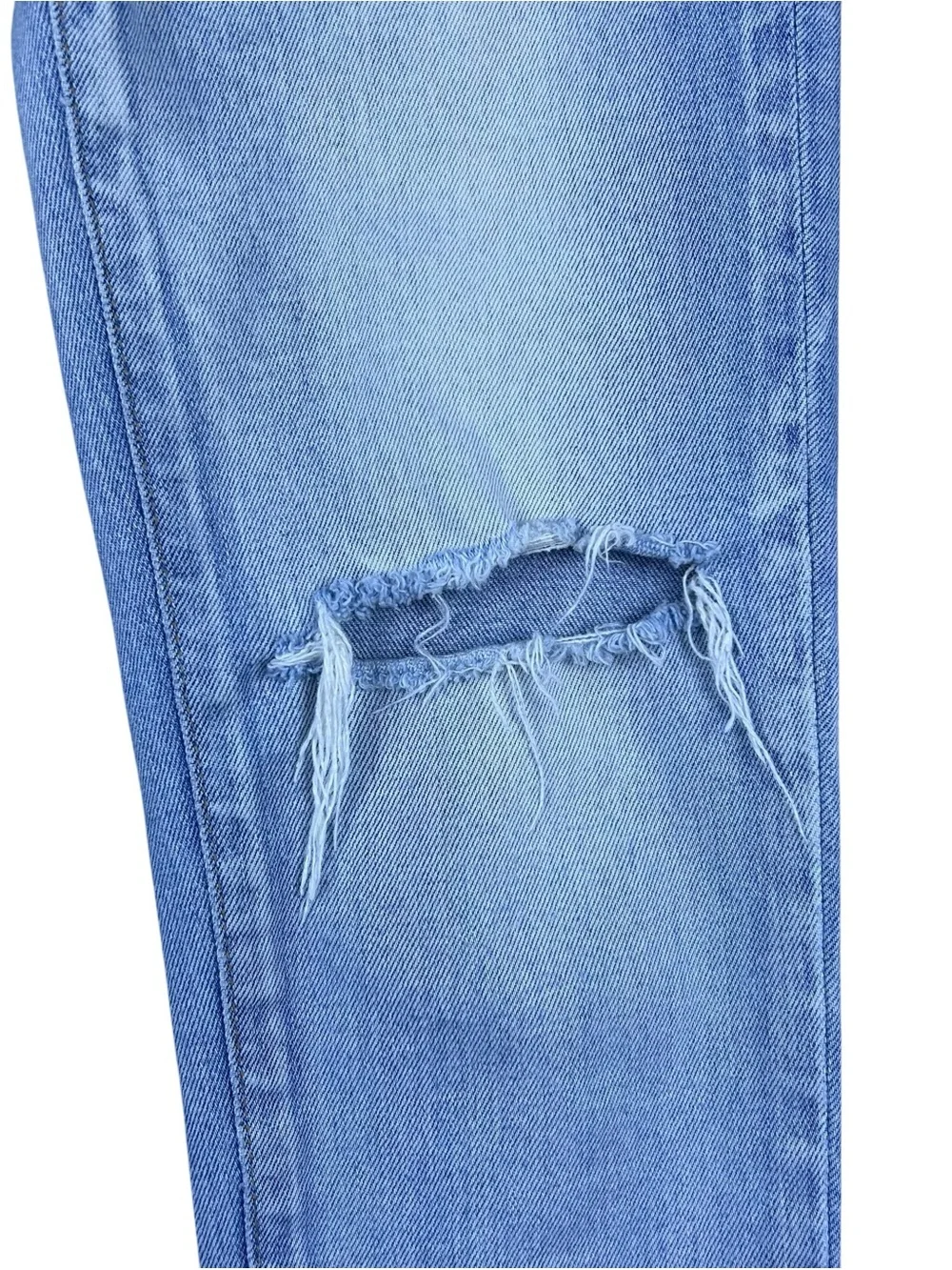 Moussy Vintage Hillrose Skinny Jeans 24 Blue Distressed Japan Preppy Minimalist